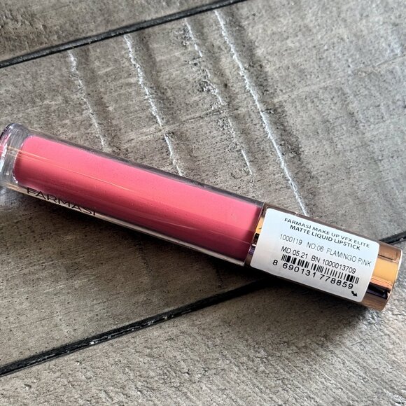 FARMASI VFX Elite Matte Liquid Lipstick #06 Flamingo Pink Long Lasting NWOB - Picture 1 of 4